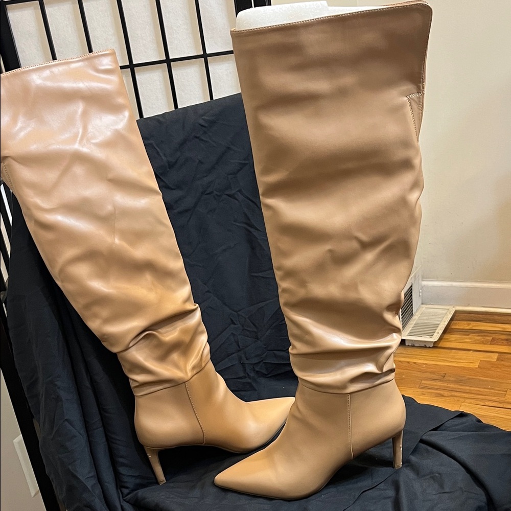 INC International Concepts Tan Over-the-Knee Boots